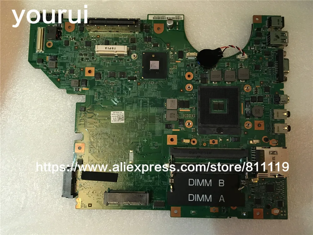 Yourui для Dell Latitude E5410 ноутбук материнская плата D1VN4 0D1VN4 cn 48.4GN04.011|Платы расширения| |