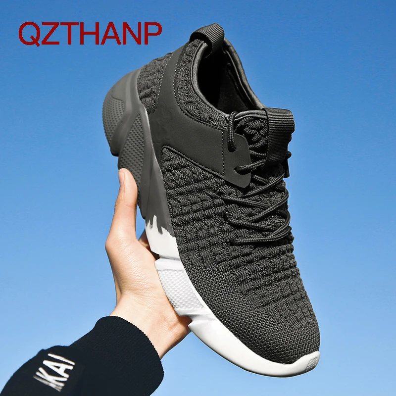 Летняя мужская повседневная обувь Кроссовки Zapatillas Hombre Дышащая тканая из