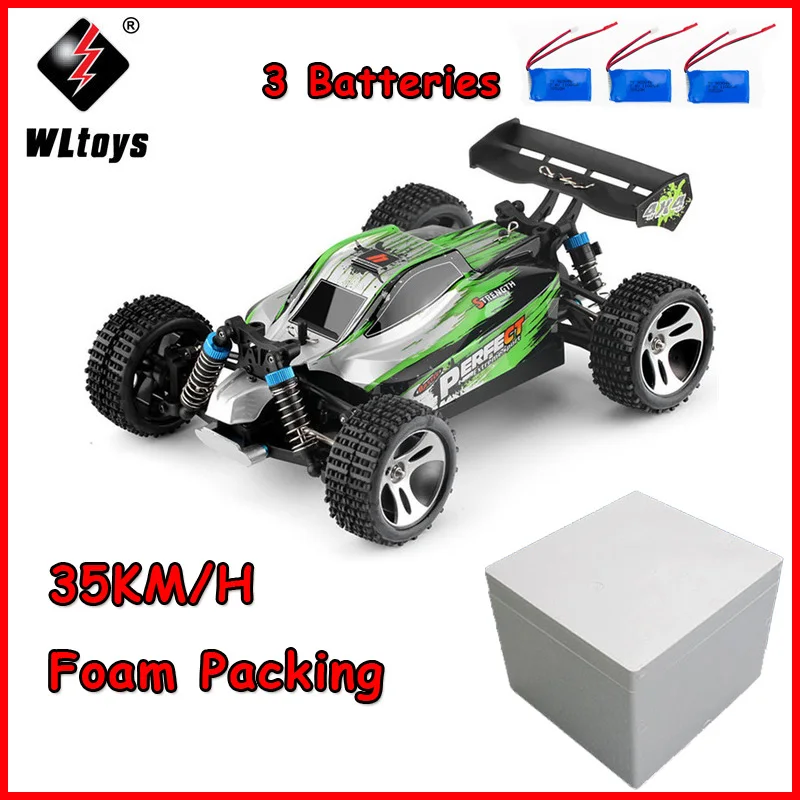 RC автомобиль WLtoys A959 A 2 4G 1/18 Масштаб дистанционного управления Внедорожный