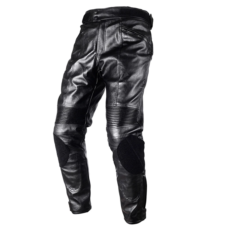 DUHAN Motorcycle Pants Moto Riding Protective Gear PU Leather Pants Motorbike Racing Trousers Locomotive Motocross pants enlarge