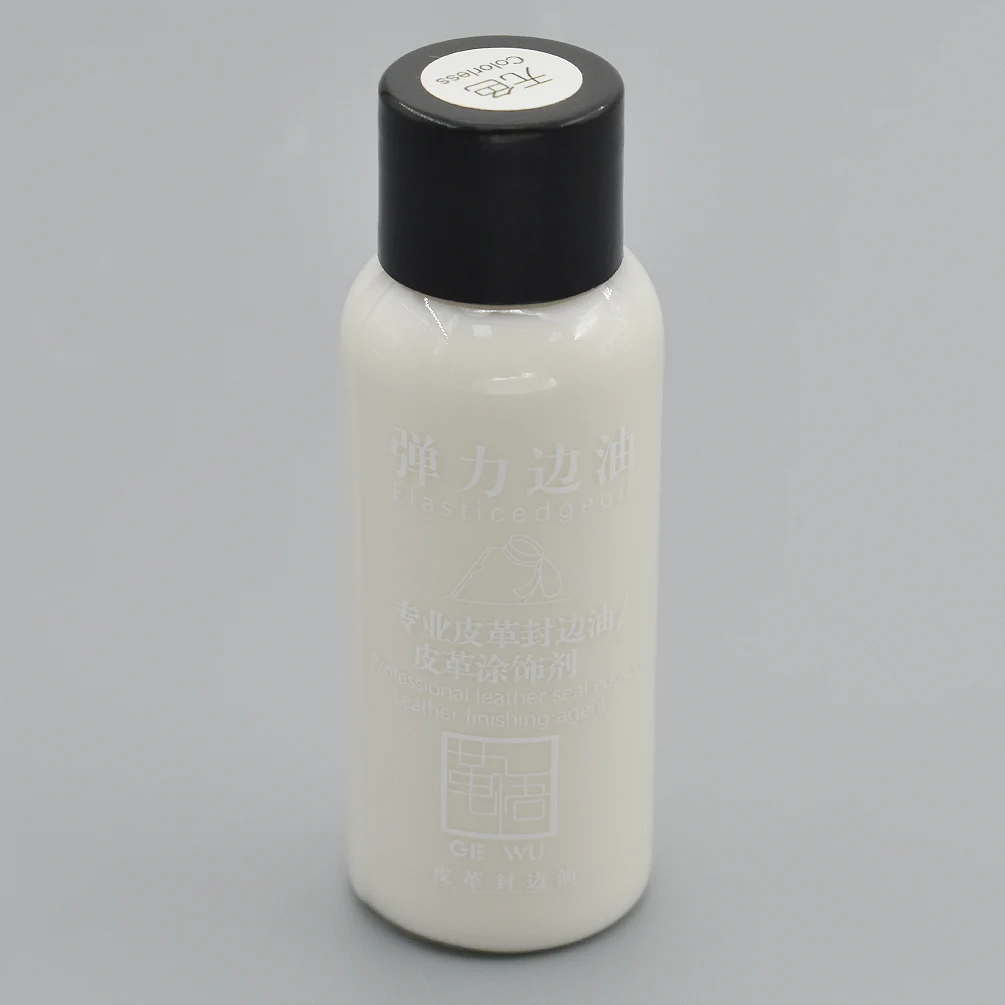 Clear 30ML 20 Colors DIY Leather Edge Paint Oil Dye Highlights Professional Paint Leather Craft Liquid Art Supplies - Цвет: Clear