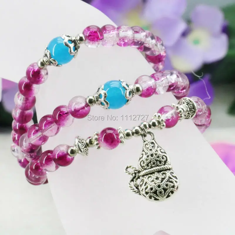 Разноцветные модные очаровательные браслеты в 3 ряда раньше браслет ручная