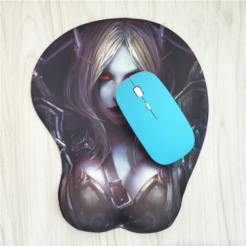 World of Warcraft 3D WOW Мышь pad пикантные запястий просвечивающий чехол из мягкого гелевые