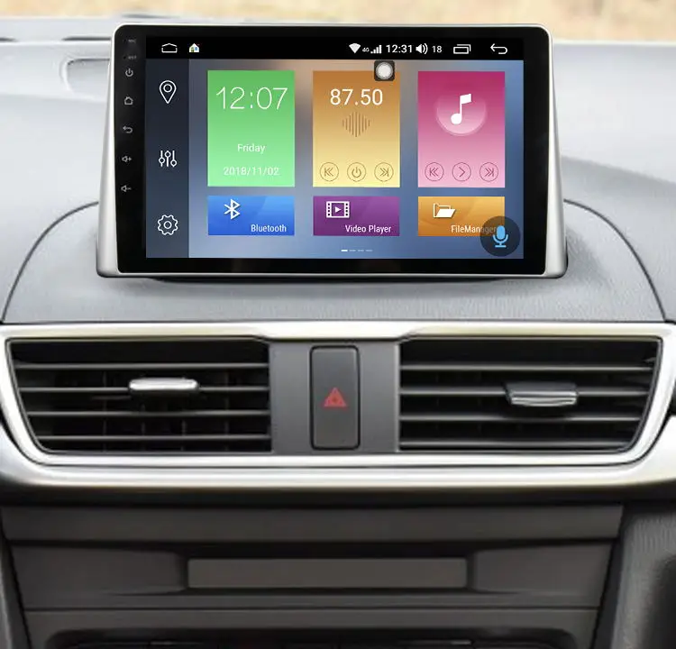 9 дюймов Android 8 0 Автомобильный видео для Mazda 3 Axela 2014 2018 сенсорный экран Мультимедиа