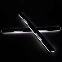 sncn led car scuff plate trim pedal door sill pathway moving welcome light for mercedes benz s350 2008 2012 2013 badge emblem