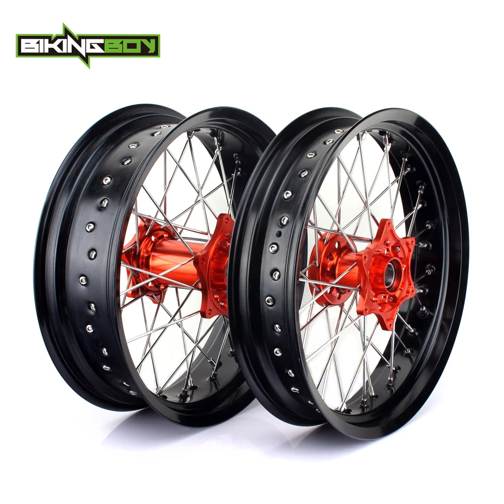 Колеса передние и задние колесные втулки BIKINGBOY 17 дюймов для KTM EXC-F 250 17-19 350 16-19 500 17-18