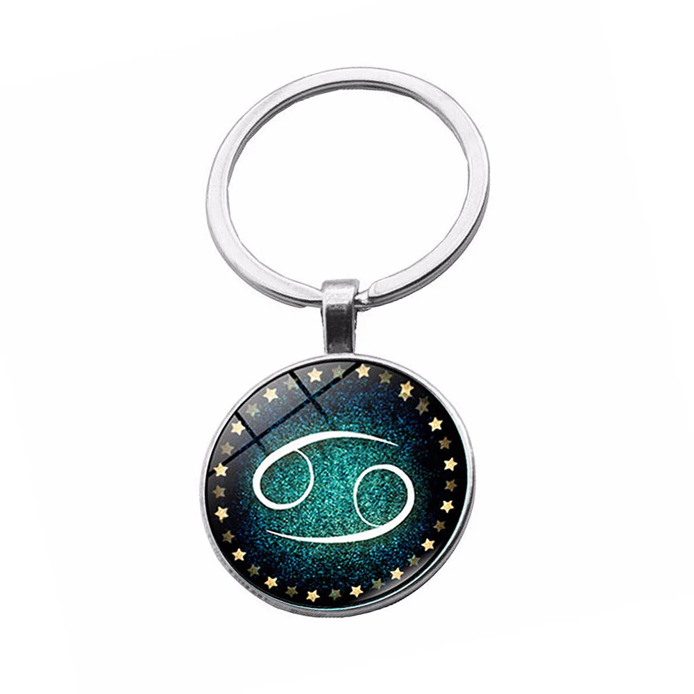 27 мм стеклянный кабошон 12 брелоки &quotсозвездия&quot классическая круглая фоторамка