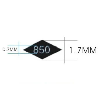 850 CSJA заказ Платиновые украшения 850 900 950 999 Штамповочный Инструмент небольшой Размеры полированная Сталь знак печати ювелирных изделий пресс-формы с переднее отверстие E533 - Цвет: 850
