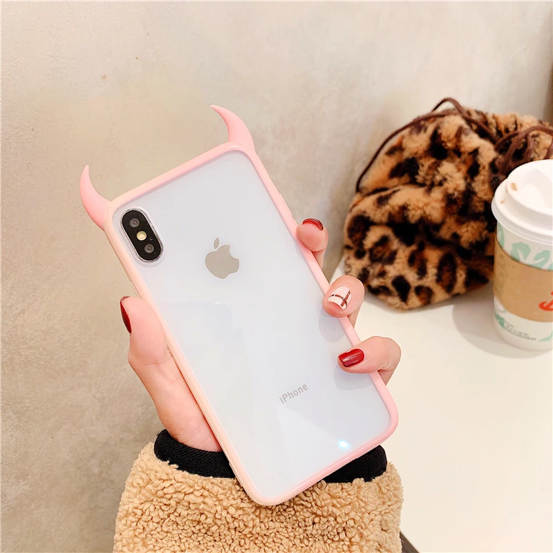 Черный красный розовый чехол для телефона Apple iphone 6 6s 7 8 Plus X XS XR MAX |