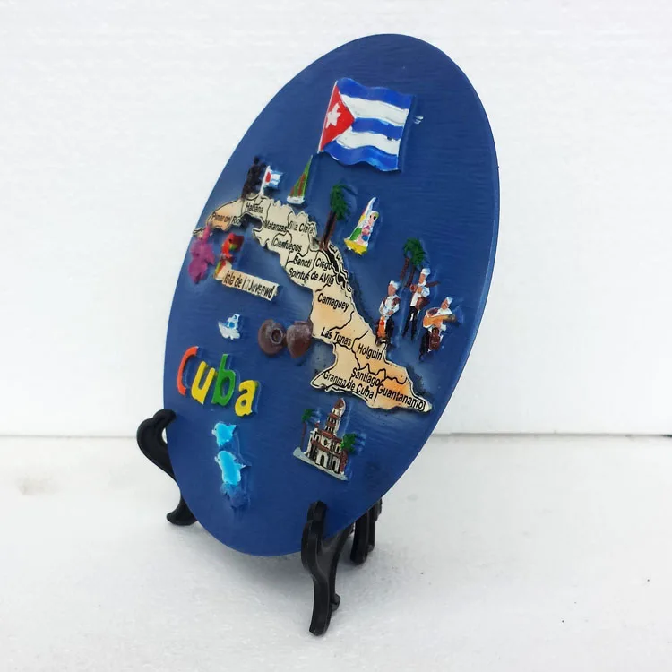 Высокое качество Plato Mapa De Cuba большой магнит на холодильник мировой Туризм сувениры на холодильник магнитные наклейки для украшения дома
