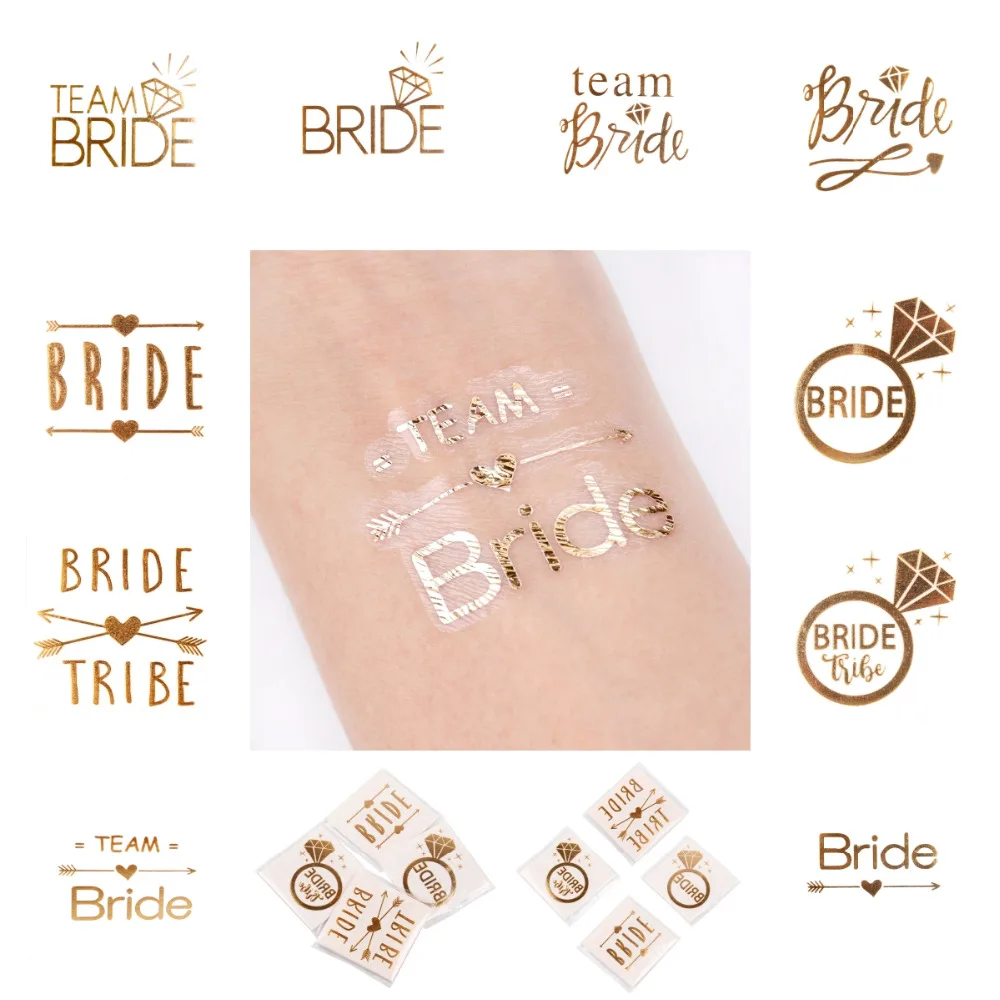 Татуировочные палочки QIFU Team Bride временные татуировки для девичника вечеринки