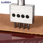 3 шт.компл. 4,5,6 мм, расстояние между отверстиями, 246 Зубцов, инструмент для сверления отверстий в ряд, стальное алмазное цифровое долото сделай сам для кожаных изделий