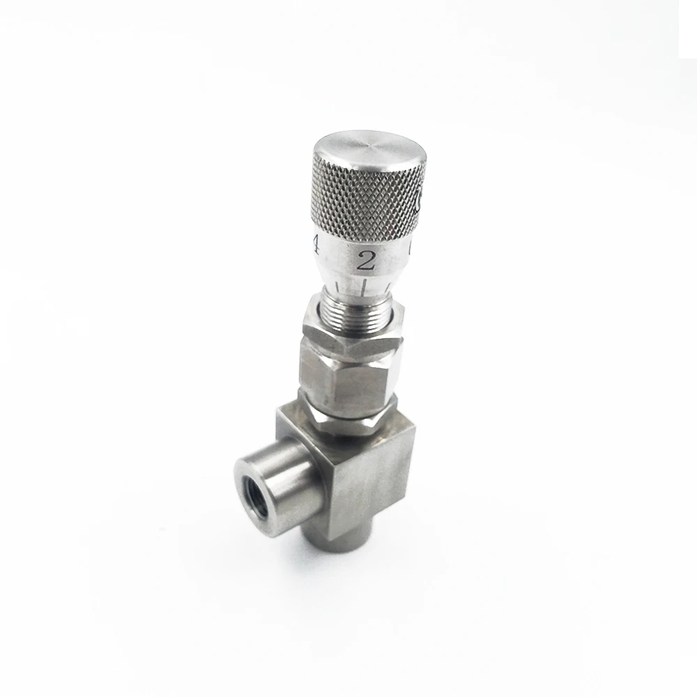 G 1/" 1/4" NPT 3/" 1/2" 304 SS угловой микроизмерительный игольчатый клапан WL94H-320P регулирующий клапан с регулируемым потоком 32 МПа