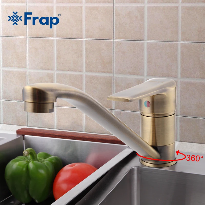 Frap Кухня краны/Cozinha/кран античная латунь кран Одной ручкой смеситель f4530 4 и f4930