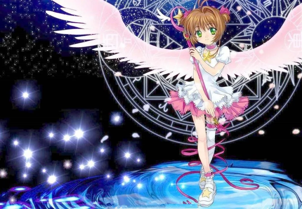 Аниме Captor KINOMOTO SAKURA, реквизит для косплея, полиуретановый чехол для ручки, сумка для хранения, для женщин и девочек, большая вместительность, многофункциональный клатч, Новинка