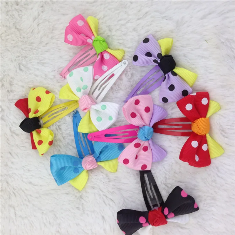 Лента для волос с бантом в горошек 2 дюйма 20 шт./лот |