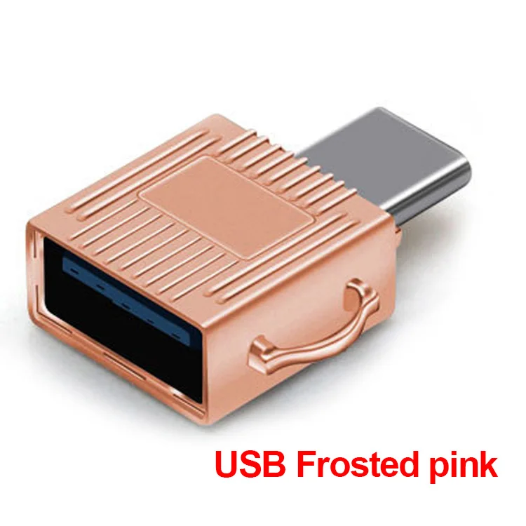 USB frosted pink UTHAI C07 mini type C usb3.1 Micro SD TF кардридер для Macbook или смартфона с интерфейсом type c - Цвет: USB frosted pink