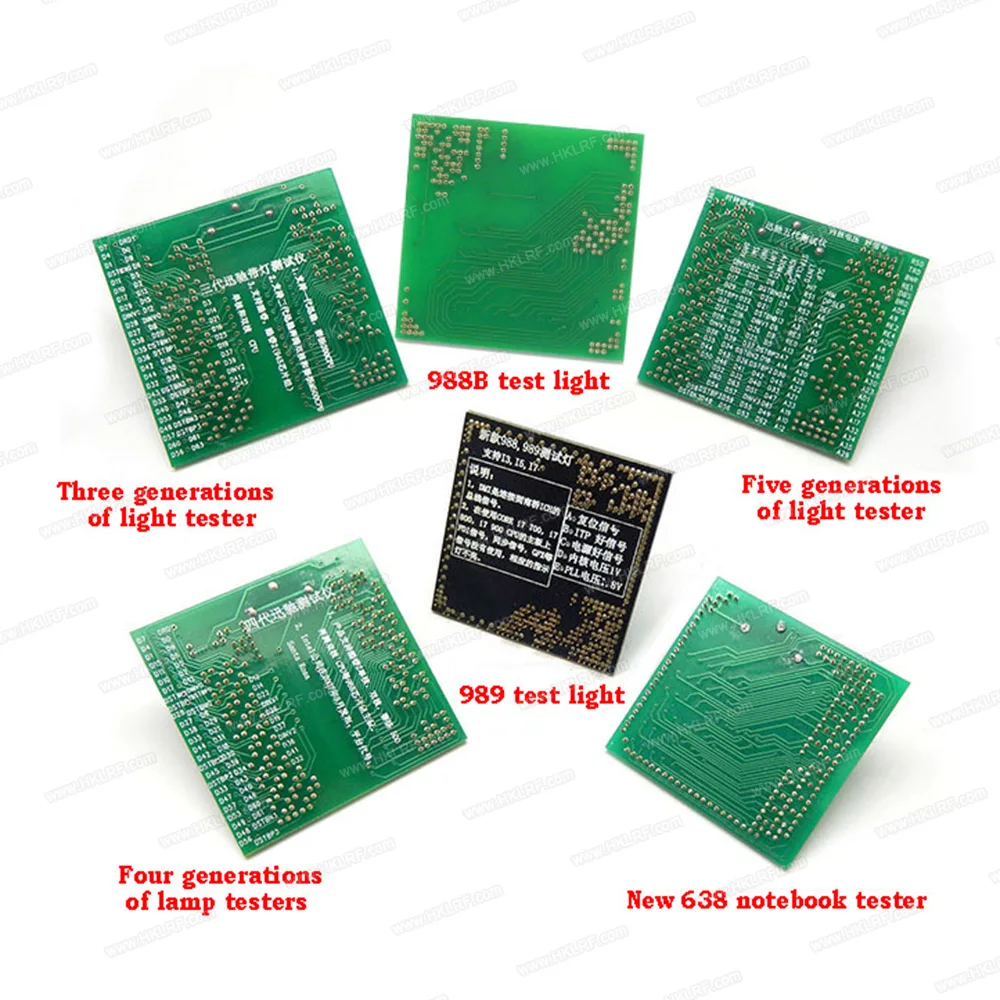 8 шт. полный набор тестер для разъема ЦП для ноутбука P89 988B 638 DDR3 тест карты три четыре пять поколения Ligt тест er