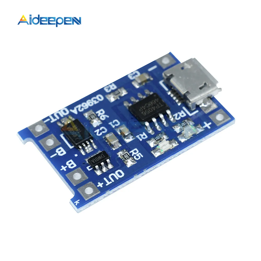 Зарядная плата TP4056 5 В 1 А Micro USB 18650 литиевая батарея зарядный модуль с двойной