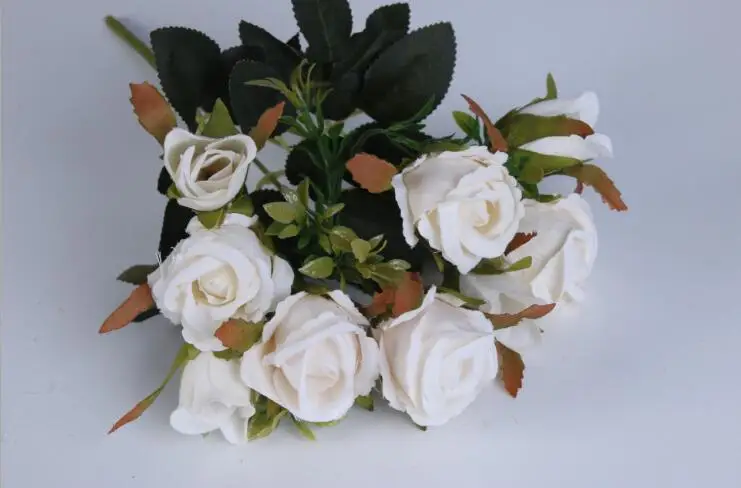 9 цветов искусственные шелковые цветы|Искусственные и сухие цветы| |