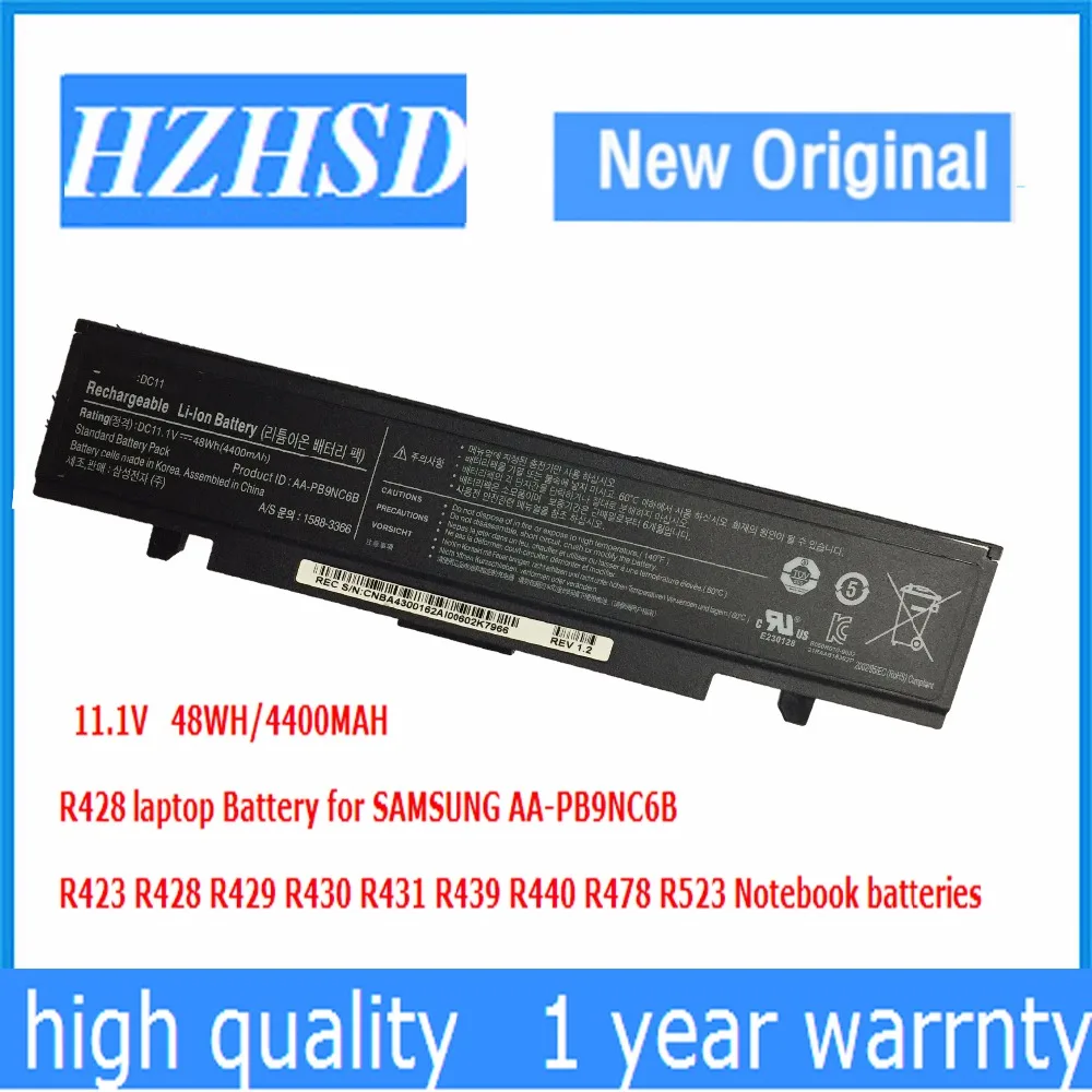 11 1 В 48wh новый оригинальный AA PB9NC6B Аккумулятор для ноутбука SAMSUNG PB9NS6B NP355V5C PB9NC6W R428 R429
