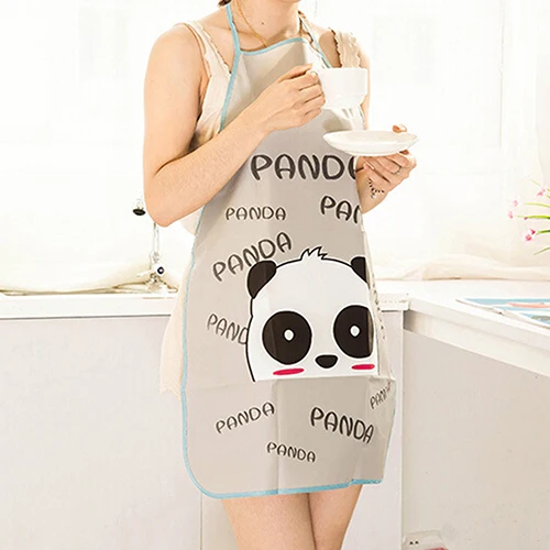 Women Cute Cartoon Waterproof Apron Kitchen Restaurant Cooking Bib Aprons !