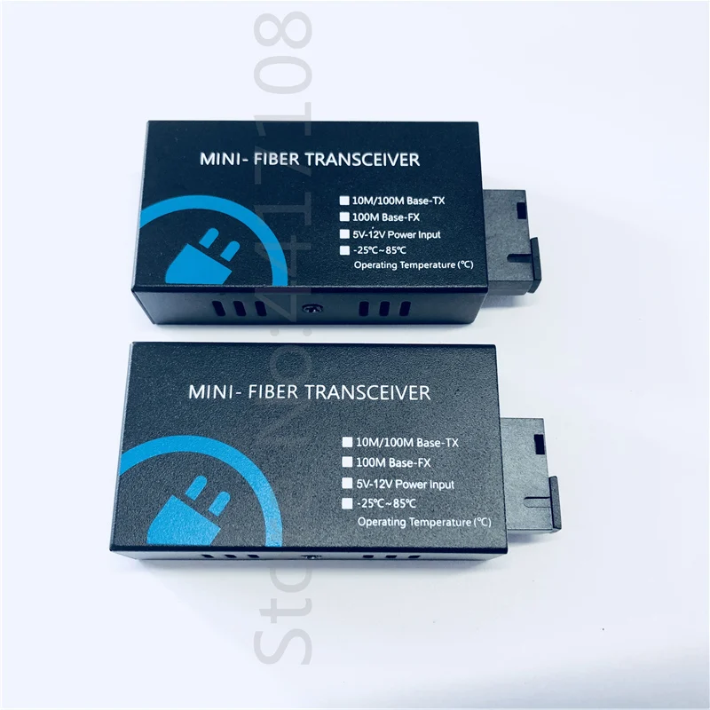 Мини Преобразователь Ethernet 2 * RJ45 и 1 SC 10/100 м 20 км|Оптоволоконное оборудование| |