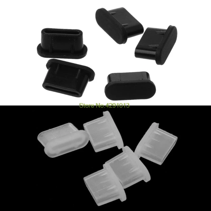Пылезащитная заглушка типа C для USB порта зарядки 5 шт. силиконовый чехол Samsung Huawei