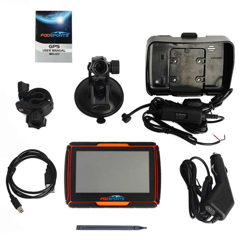 GPS навигатор Fodsports 4 3 дюйма 256 Мб 8 ГБ IPX7|motorcycle navigation|gps navigation waterproofmotorbike gps |
