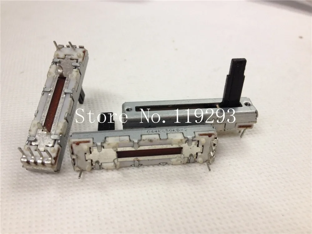 [BELLA]Japanese ALPS 4 cm Double Slide fader potentiometer B50Kx2--10PCS/LOT