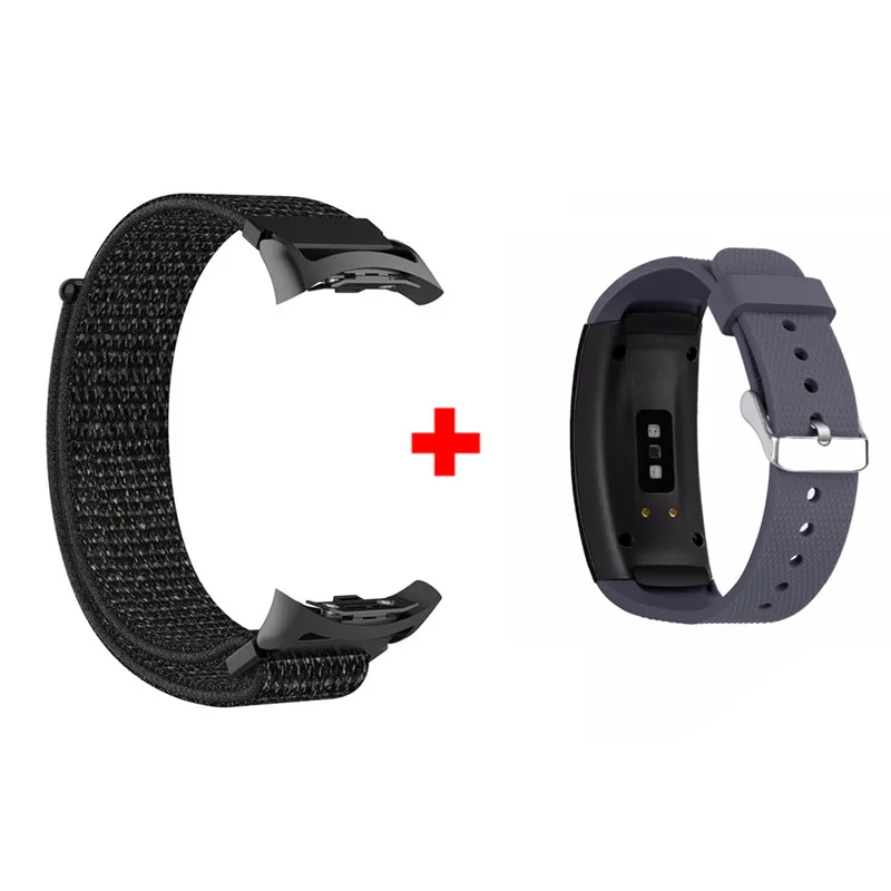 Color20 2 в 1 запястье для samsung gear Fit 2 Pro браслет нейлоновый ремешок для samsung Fit2 SM-R360 Смарт часы gear Fit2 Pro ремешок - Цвет: Color20