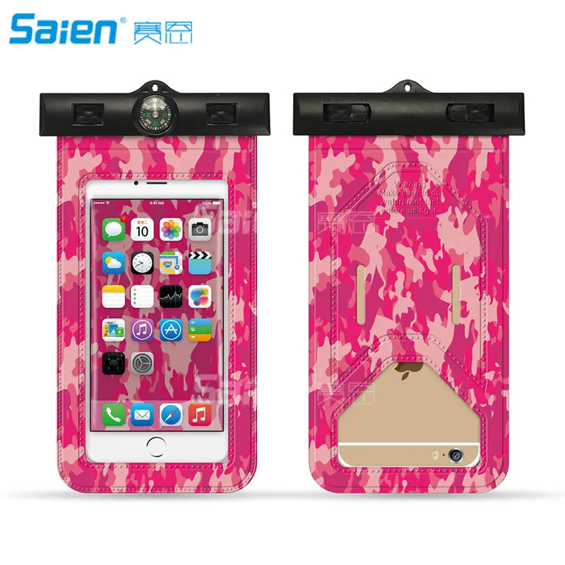 

Водонепроницаемый чехол для сотового телефона, сухая сумка, сумка с ремешком и компасом, аксессуары для велоспорта на открытом воздухе для ...