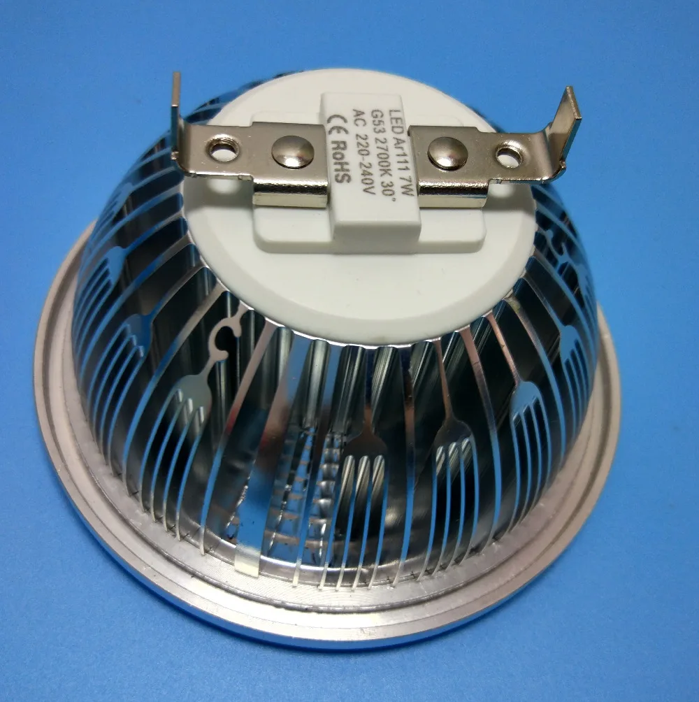 COB AR111 G53 2700K 30 градусов Светодиодная лампа с регулируемой яркостью|led bulb|dimmable led