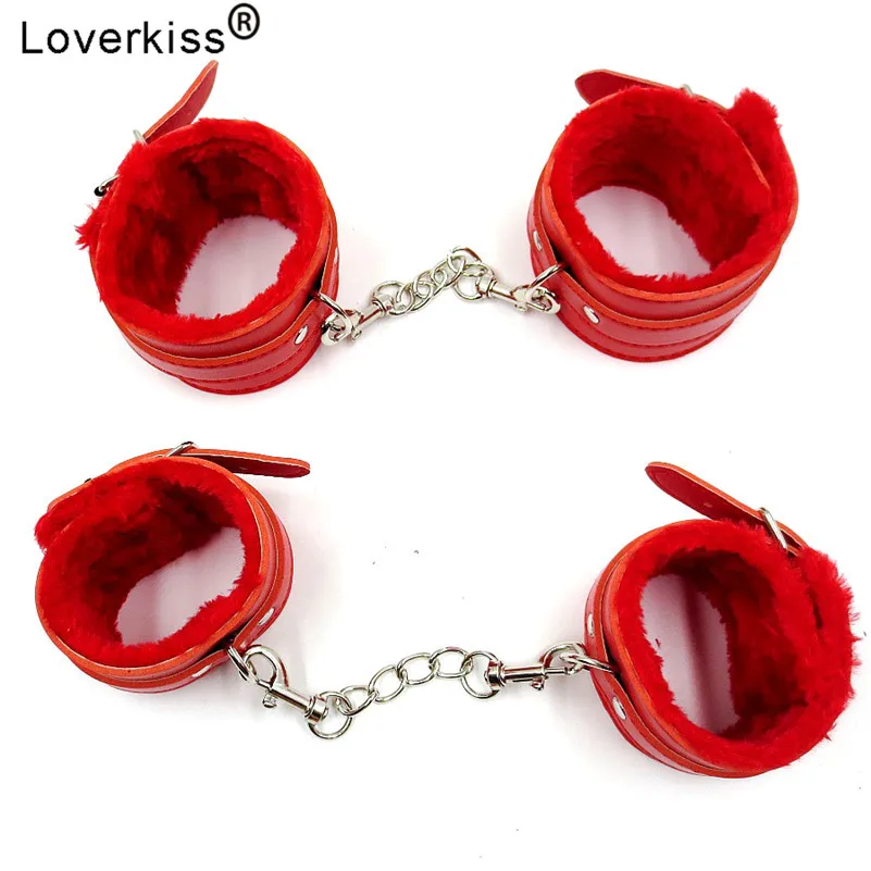Loverkiss из искусственной кожи наручники Для лодыжек игрушки для взрослых набор