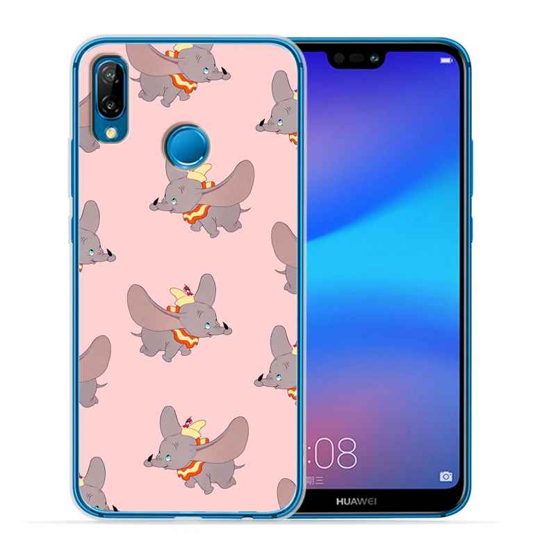 Мягкий прозрачный чехол Dumbo для huawei P30 Lite для huawei P30 Pro P20 Lite P8Lite P9Lite P Smart Capa силиконовый Etui