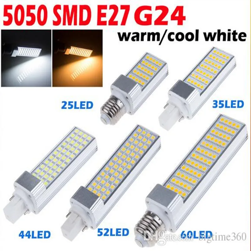Светодиодная лампа Кукуруза E27 G24 5/7/9/12/15 Вт 5050 градусов|led corn|15w e27light smd |