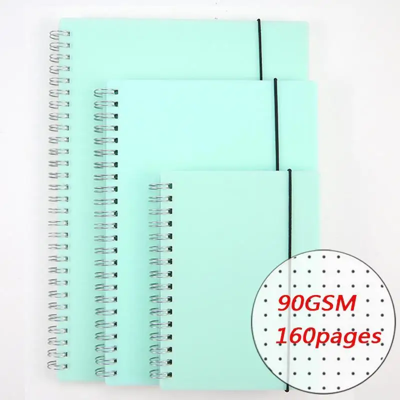 A4 B5 большой размер PP скраб Bullet Journal 5 мм точечный блокнот в сетку точечная бумага Блокнот Пользовательский логотип тетрадь для школы