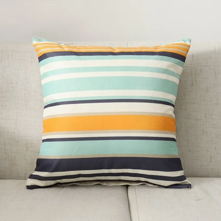 Cushion cover2 Компасы печатных наволочка скандинавском стиле синий и желтый геометрический морской наволочки, постельные принадлежности хлопково-льняные, для дивана Чехлы для подушек - Цвет: Cushion cover2