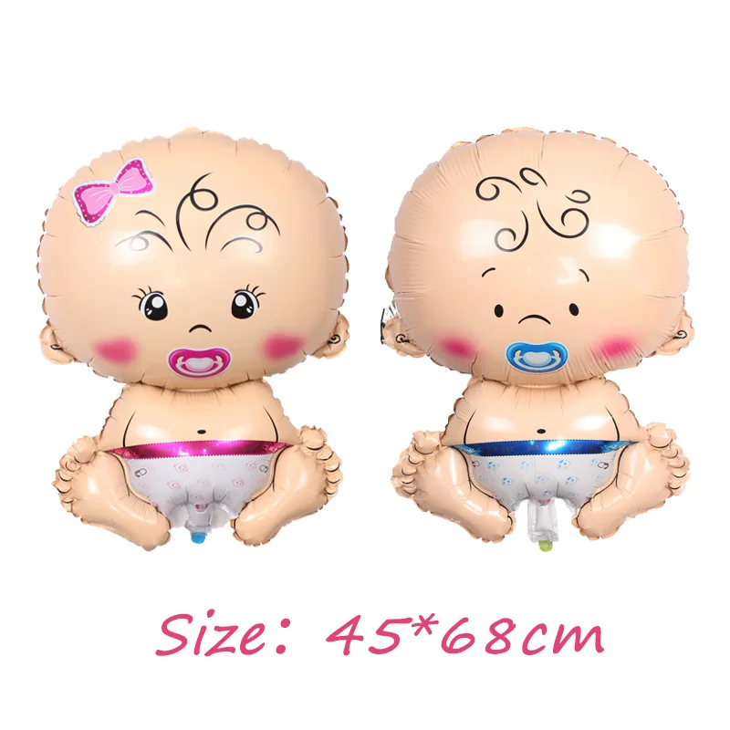 1 шт. Baby Shower Happy вечеринка в честь Дня Рождения Детские алюминиевый гелиевый