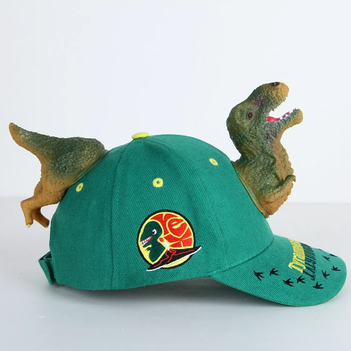 2018 creative three-dimensional animal Tyrannosaurus adult amusement park baseball cap dinosaur parent-child baby | Детская одежда и