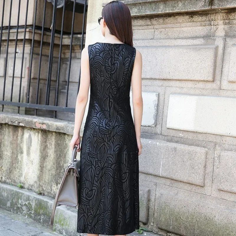 Женское длинное платье из натуральной кожи однотонное облегающее овечьей с