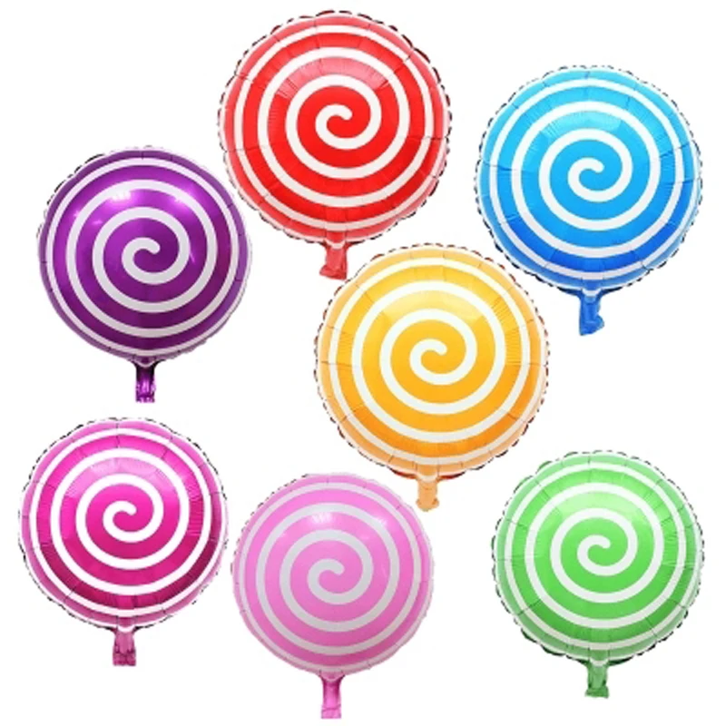 18-дюймовый Свадебный декор Гелиевый шар в форме леденца алюминиевые