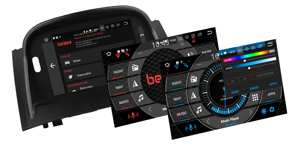 Belsee для Renault Megane 2 Fluence 2004-2009 Android 9,0 4 ГБ 8 ядерный автомобильный Радио Стерео gps головное устройство Авторадио мультимедийный плеер