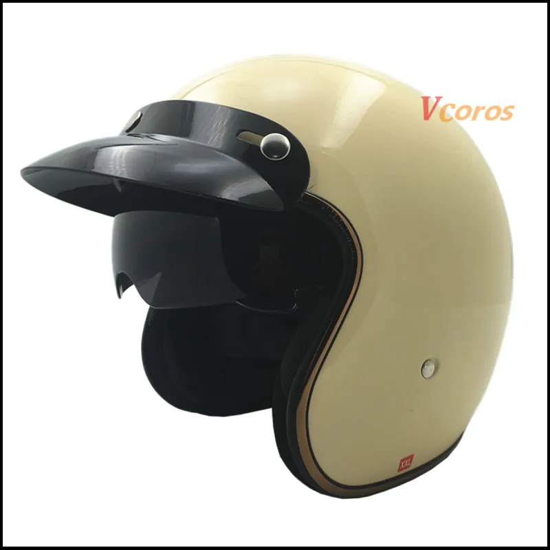 Мотоциклетный шлем THH VH351 черный солнечный с линзами Vespa персонализированные в