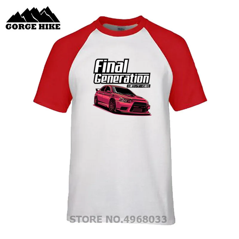 Потрясающая уличная Мужская футболка с коротким рукавом EVO X JDM Car Final Generation AE 86