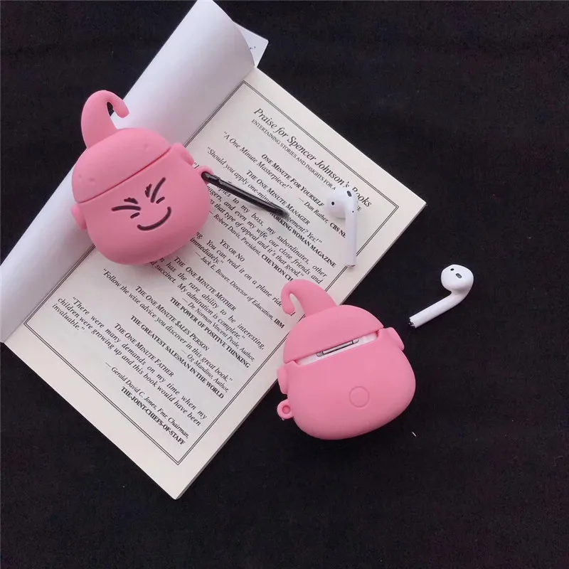 Case for Airpods 2 Accessories Bluetooth Earphone case for airpods Protective Cover Cute Silicone Dragon Ball with keychain