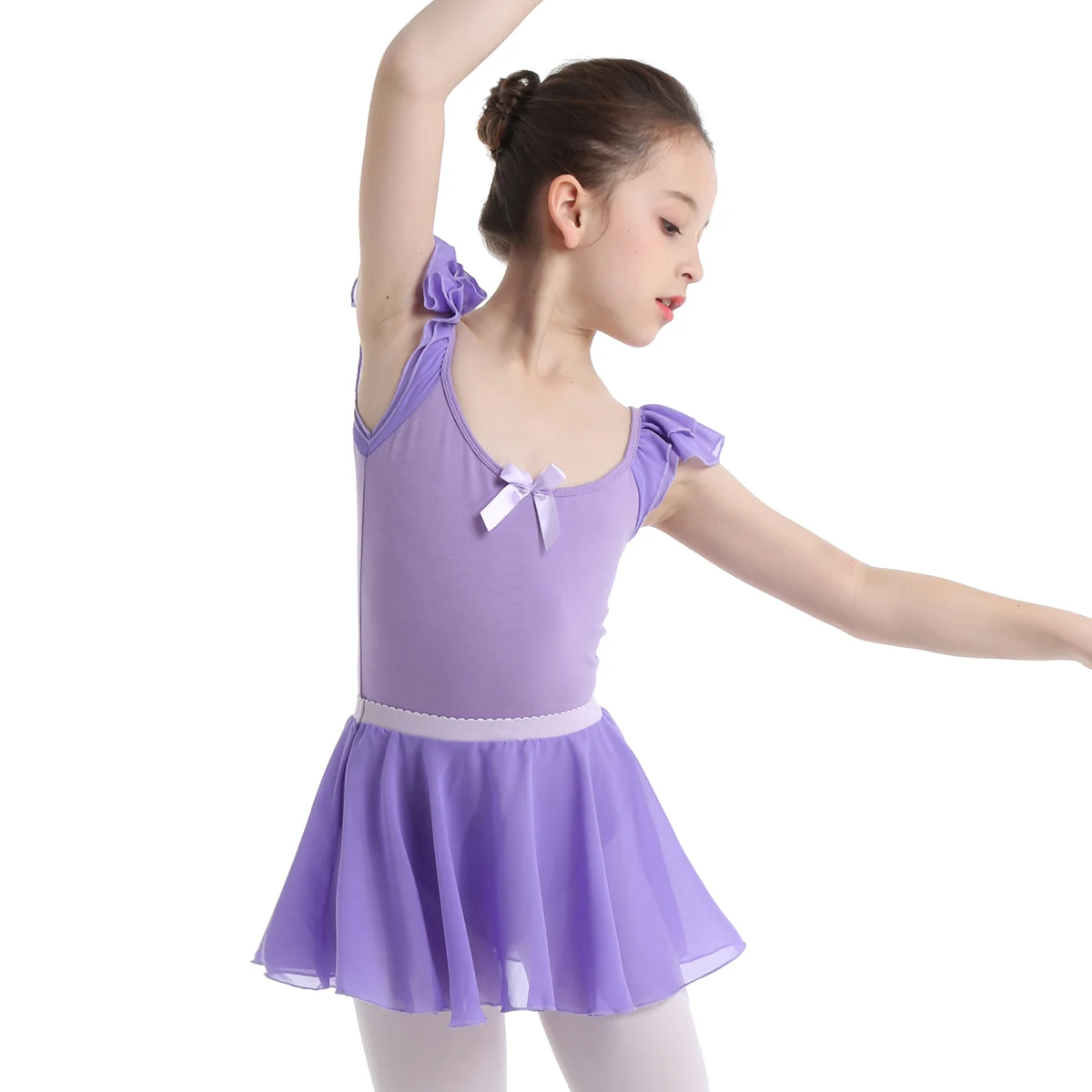 Детское балетное платье-пачка TiaoBug для девочек комплект балетного трико с