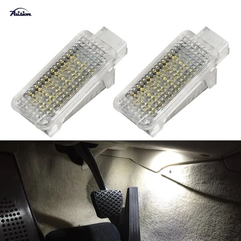 4 шт. без ошибок белый 18 LED LIGHT FOOTWELL F & R для skoda Octavia Mk3 5E 2012 2017|Сигнальная лампа| |