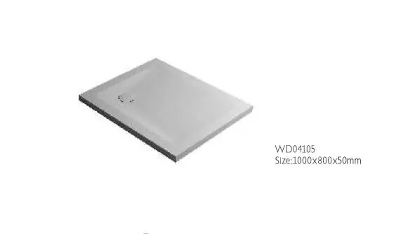 1000X1000X50mm твердая поверхностная Смола поднос для душа ультратонкий искусственный