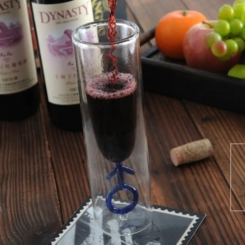 1 шт. креативный стеклянный бокал с двойными стенками надписью Love стеклянная